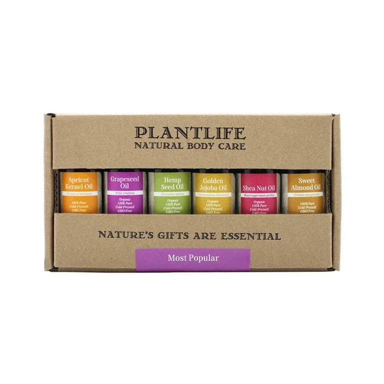 Top 6 - Apricot, Grapeseed, Hemp Seed, Golden Jojoba, Shea Nut, Sweet Almond