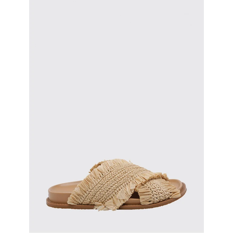 Heeled Sandal Woman color Beige (40S6PYFS1D270)