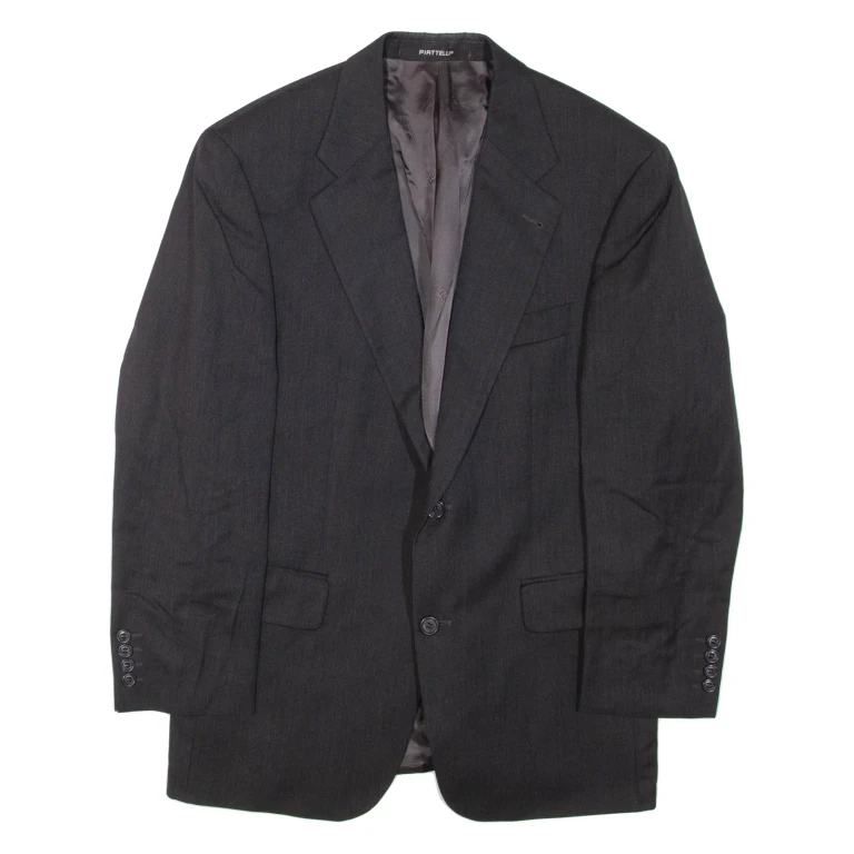 PIRELLI Mens Blazer Jacket Grey Wool XL