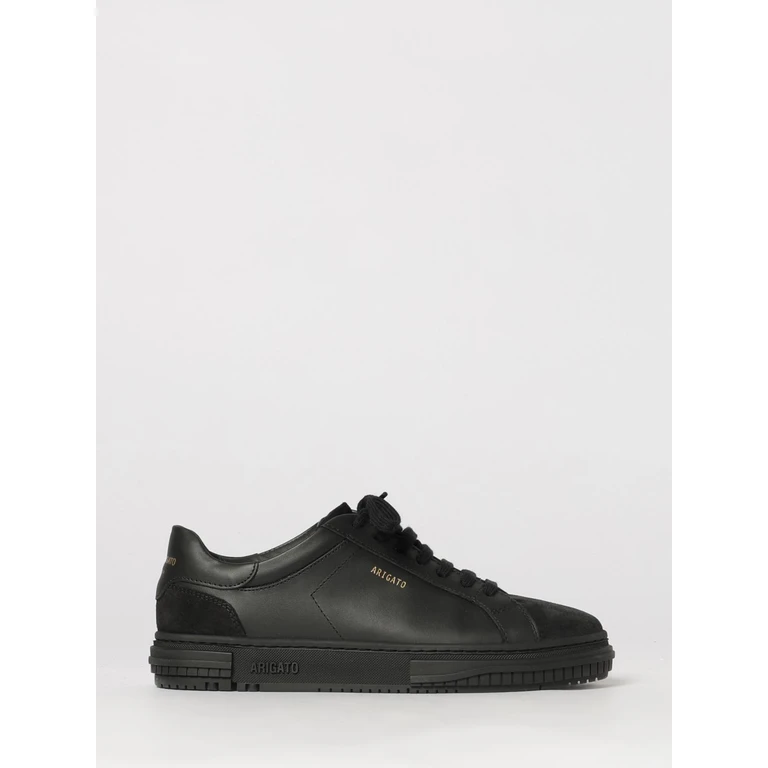 Atlas Low-Top Sneakers in Leather and Suede (F1722001BLACK)
