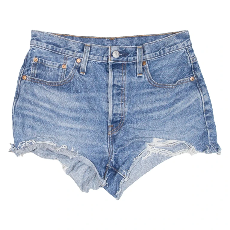 LEVI'S 501 Womens Denim Shorts Blue S W28