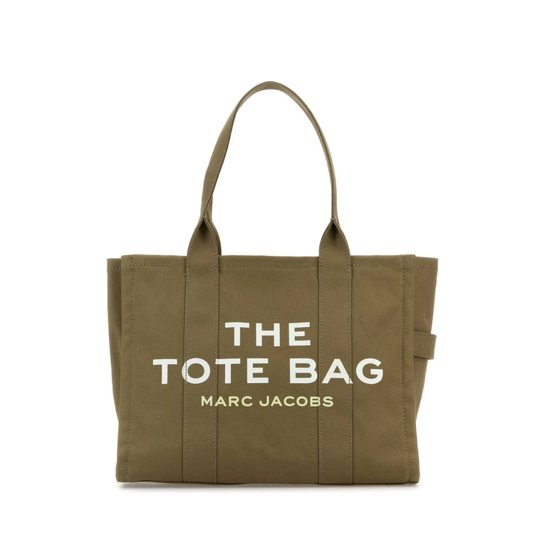 Marc Jacobs Air Force Blue Canvas Large The Tote Bag Shopping 481 Cotton Borse A Mano - Women