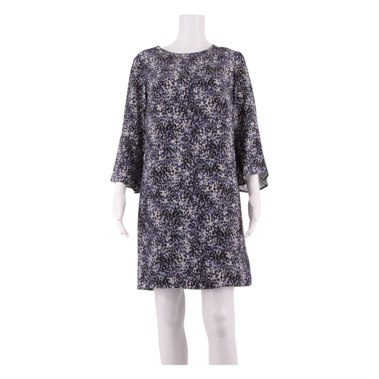 PHASE EIGHT Womens Shift Dress Blue Crazy Pattern Knee Length UK 12