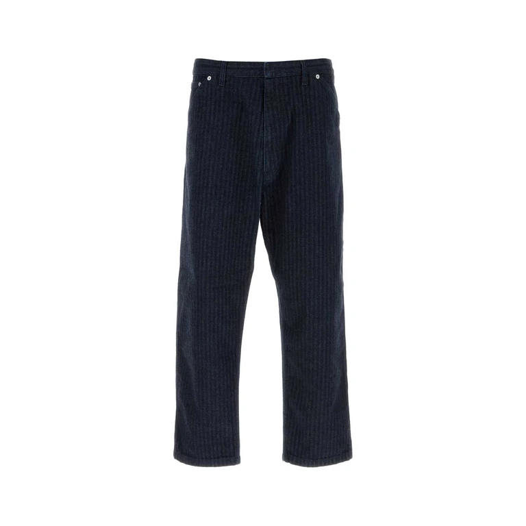Prada Embroidered Denim Jeans Blu Exterior: Cotton - Men