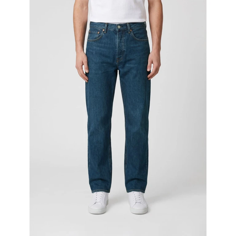 Mid-Rise Straight Jeans in Cotton Denim (9900010518)