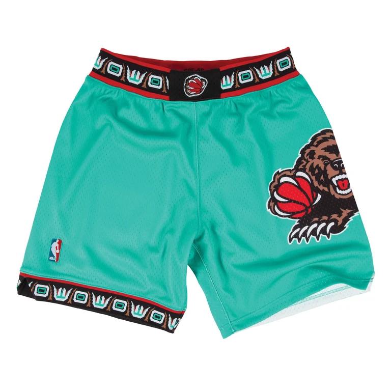 Men's NBA Authentic Road Shorts - Vancouver Grizzlies 95-96