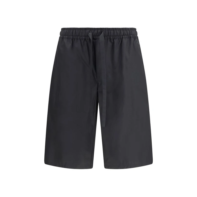 Dolce & Gabbana Black Cotton Bermuda Shorts - Men