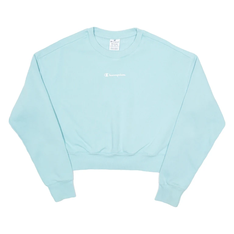 CHAMPION Crop Womens Sweatshirt Green M