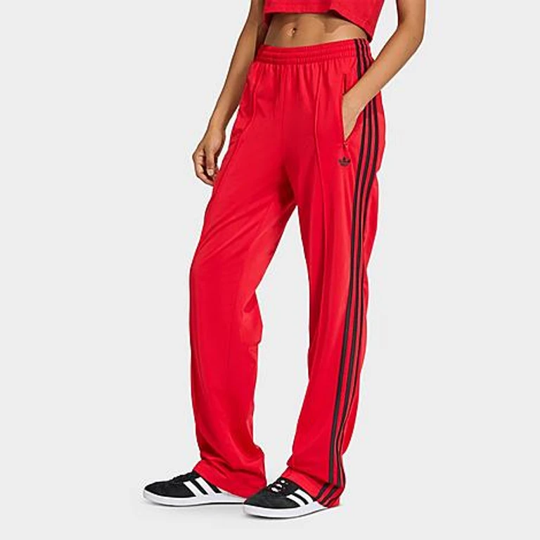 adidas Women's Originals Firebird Classic Track Pants in Better Scarlet/Black Size: XXS