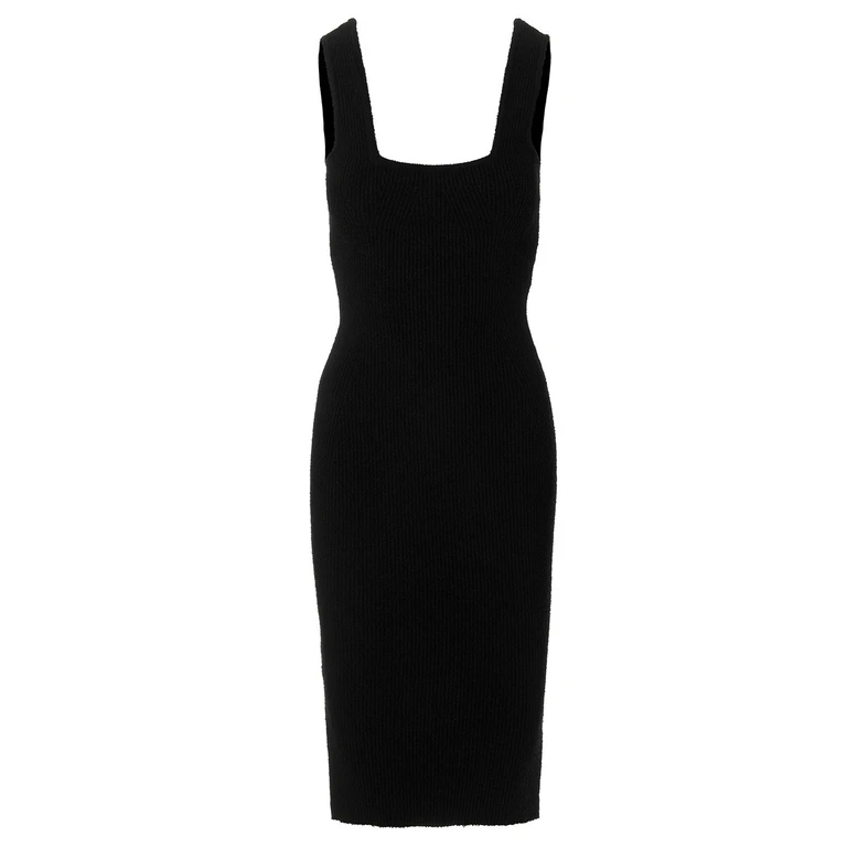 Wardrobe. Nyc Black Cotton Midi Dress - Women
