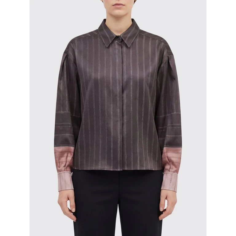 Shirt Woman color Brown (116231P6063CHOCO)
