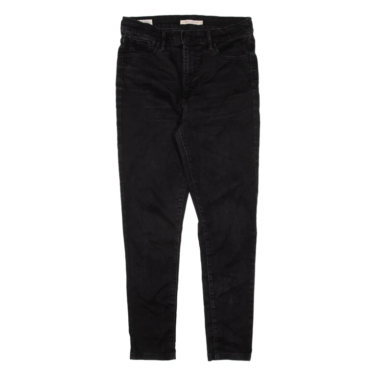 LEVI'S 720 BIG E High Rise Womens Jeans Black Slim Skinny W29 L25