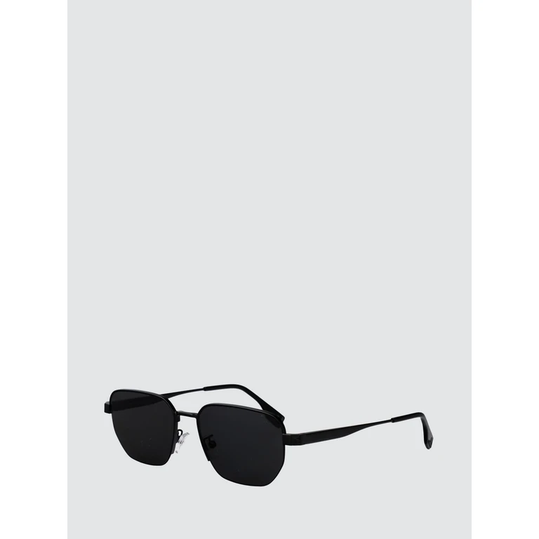 Irregular Design Metal Sunglasses with Embossed Logo (FE40196U01A)