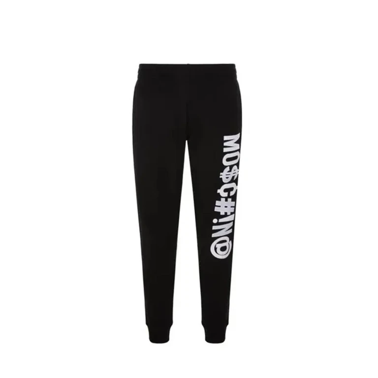Moschino Couture Black Cotton Joggers (workout Pants) - Men