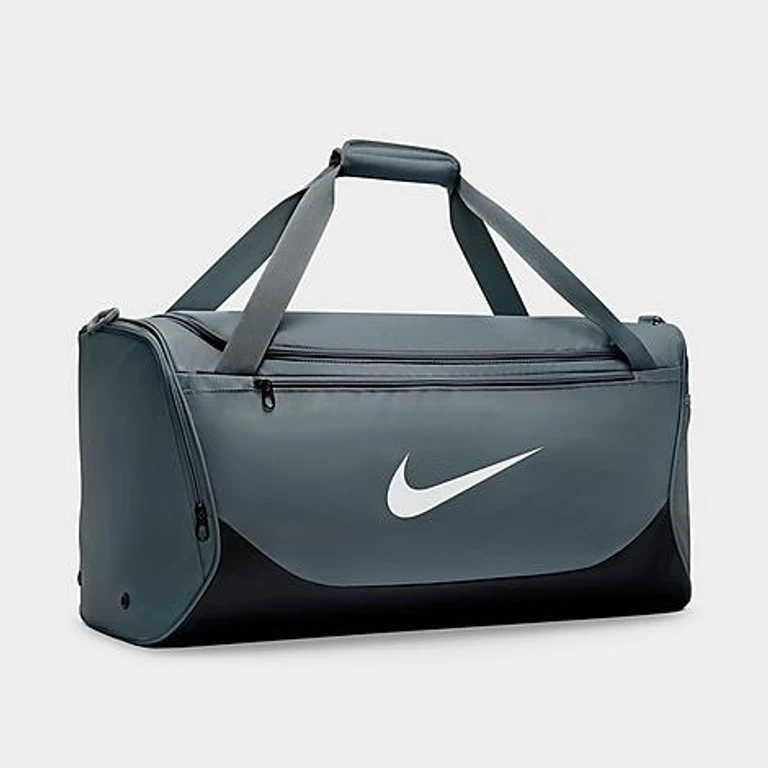 Nike Brasilia Training Duffel Bag (Medium, 60L) in Smoke Grey/Black/White