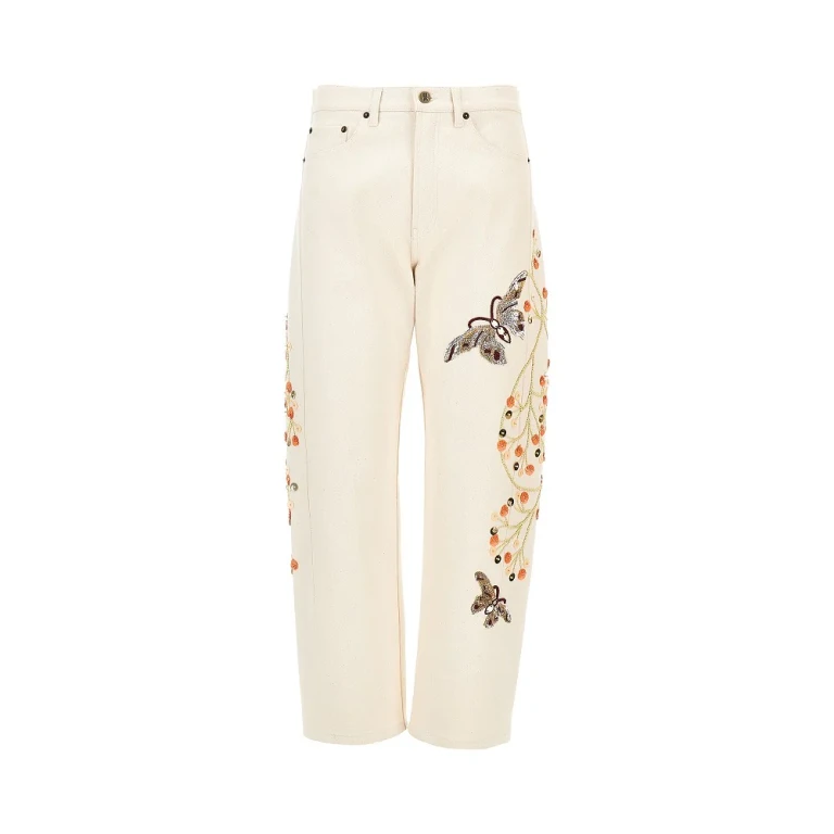 LA DOUBLE J Embroidered Barrel jeans Woman 26