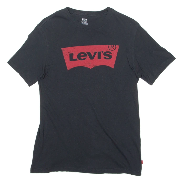 LEVI'S Mens T-Shirt Black S (NN1-041024-15088)