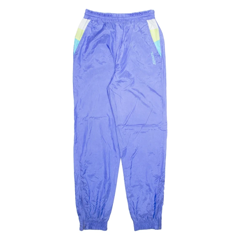 HUMMEL Lined Womens Track Pants Purple 90s Nylon Tapered M W26 L31