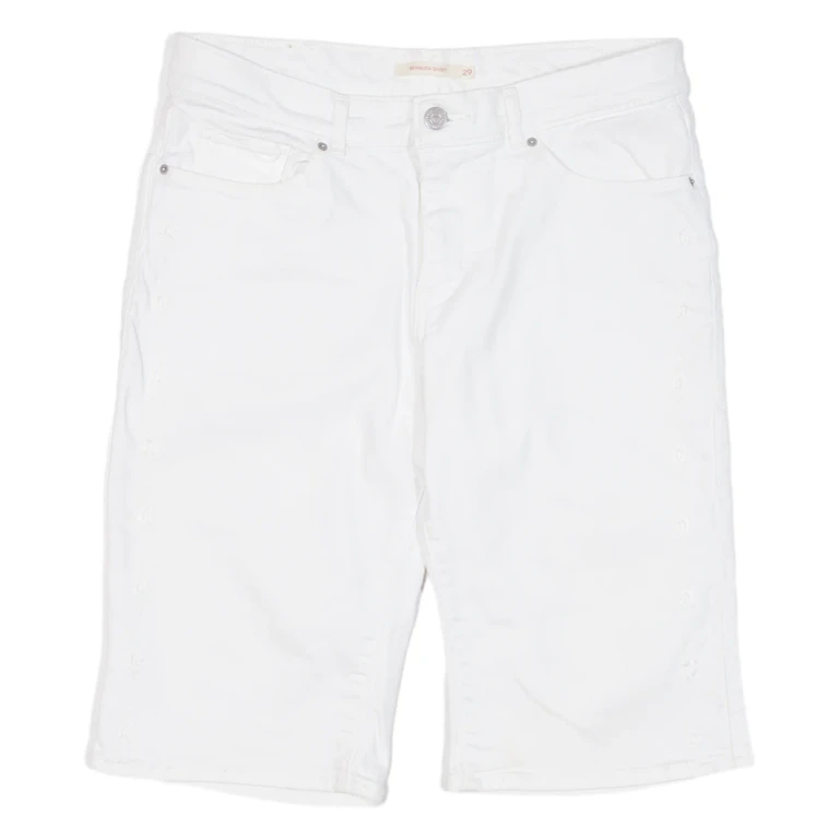 LEVI'S Womens Jorts Shorts White Relaxed Floral M W29