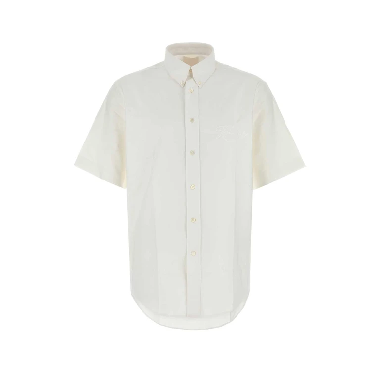 White Oxford Shirt Exterior: Cotton Camicie - Men