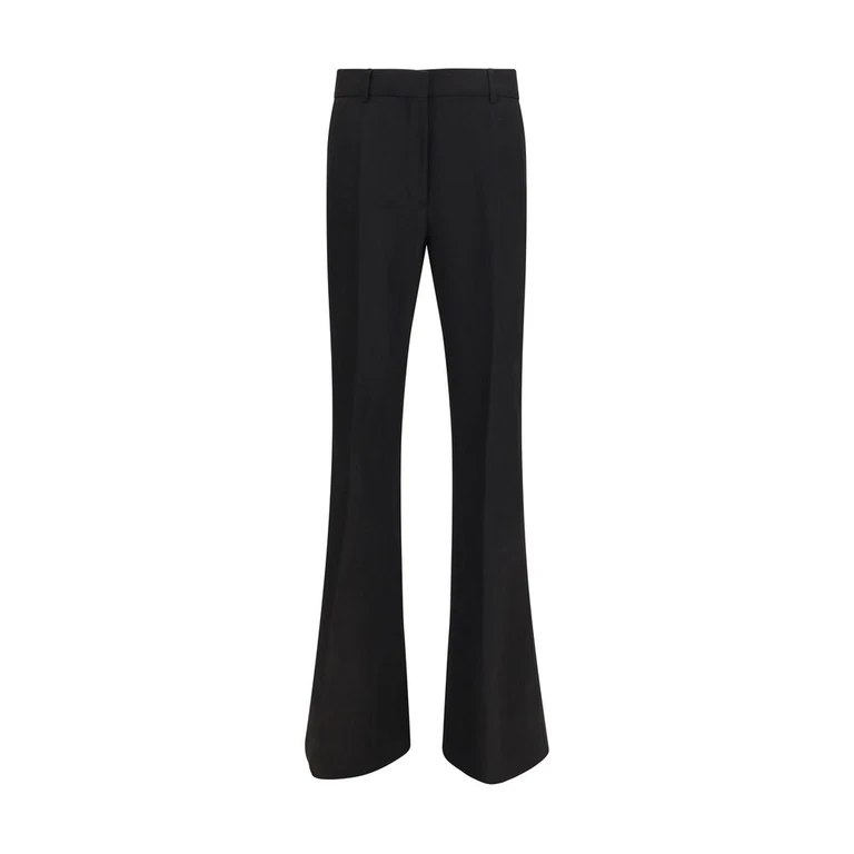 Black Viscose Flared Pants - Women