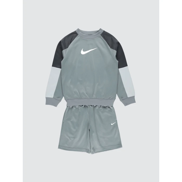Boy's 2-Piece Polyester Tracksuit with Crew Neck and Logo (IQ0416084)