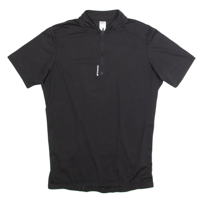 DECATHLON Cycling Mens Jersey Black 1/4 Zip L