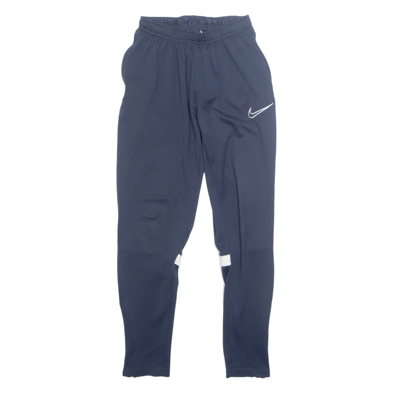 NIKE DRI FIT Mens Track Pants Blue Skinny S W22 L27