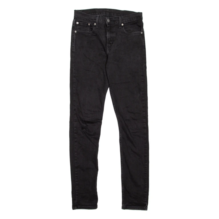 LEVI'S 512 Jeans Mens Black Slim Tapered W30 L31