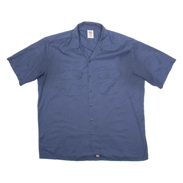 DICKIES Mens Worker Shirt Blue 2XL