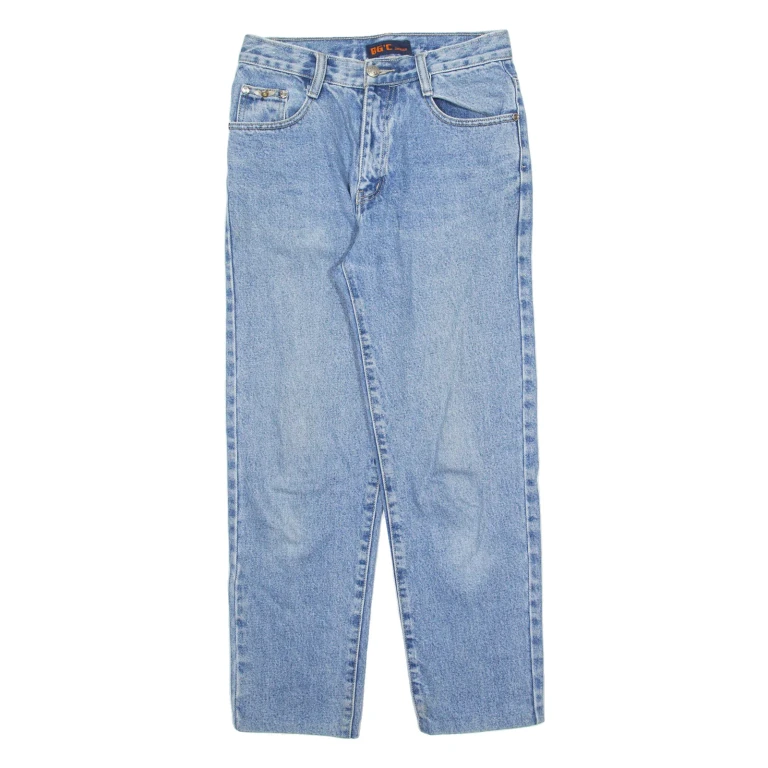 BGC Womens Jeans Blue Slim Tapered 90s Stone Wash W26 L25