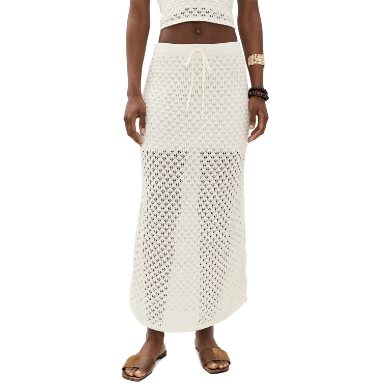 Z Supply Windswept Crochet Skirt Cloud XL