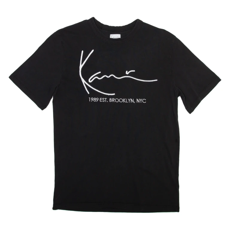 KARL KANI Mens T-Shirt Black XS