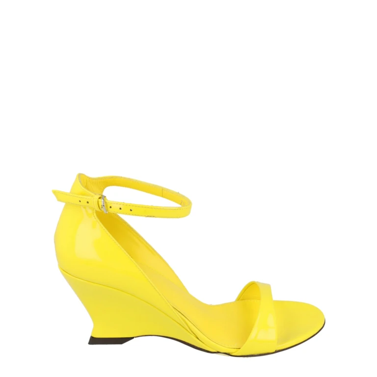 Vidette Patent Leather Wedge Sandals