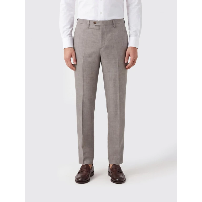 Slim Fit Tailored Trousers in Virgin Wool with an Off-Centre Closure (NAVIGLIOS30011900023)