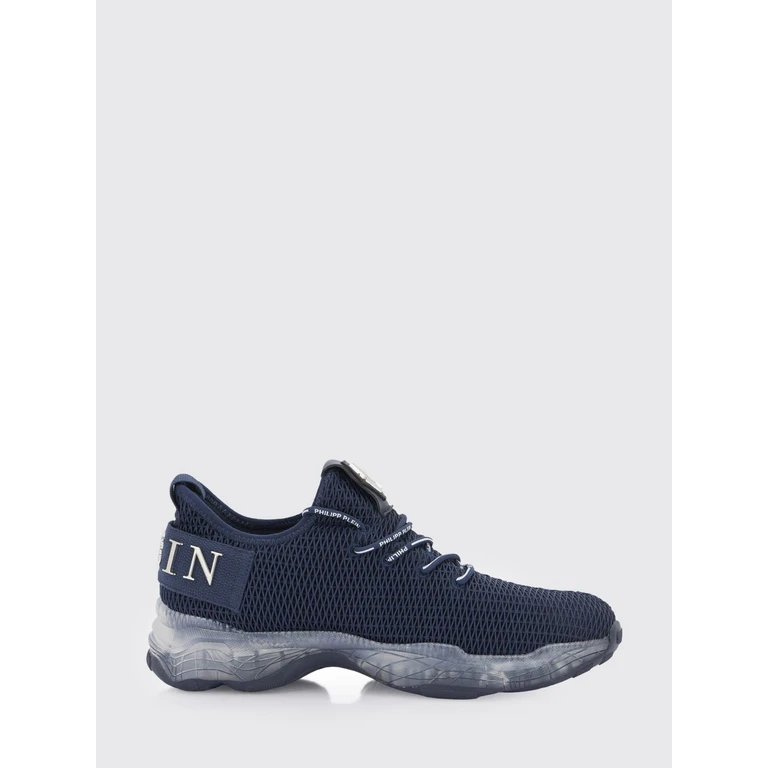 Low-Top Lace-Up Sneakers in Technical Knit Fabric with Logo (UACSUSC0077PTE003N24)