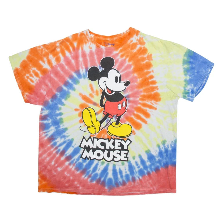 DISNEY Mickey Mouse Womens T-Shirt Orange XL