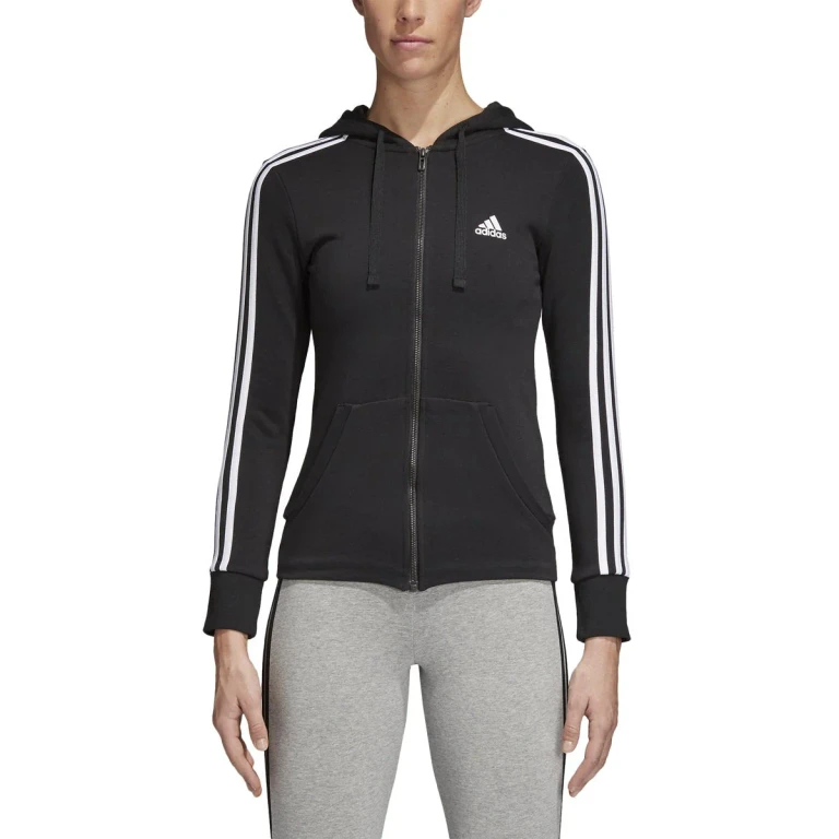 Women's Essentials 3 Stripe Full Zip Hoodie
