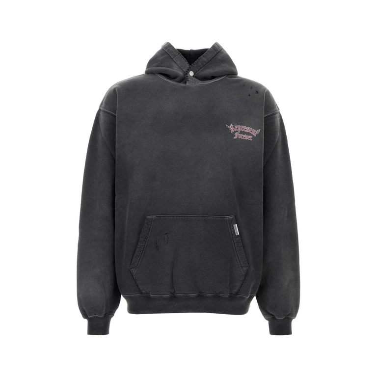 Represent Slate Cotton Sweatshirt Washedblack Exterior: Felpe - Men