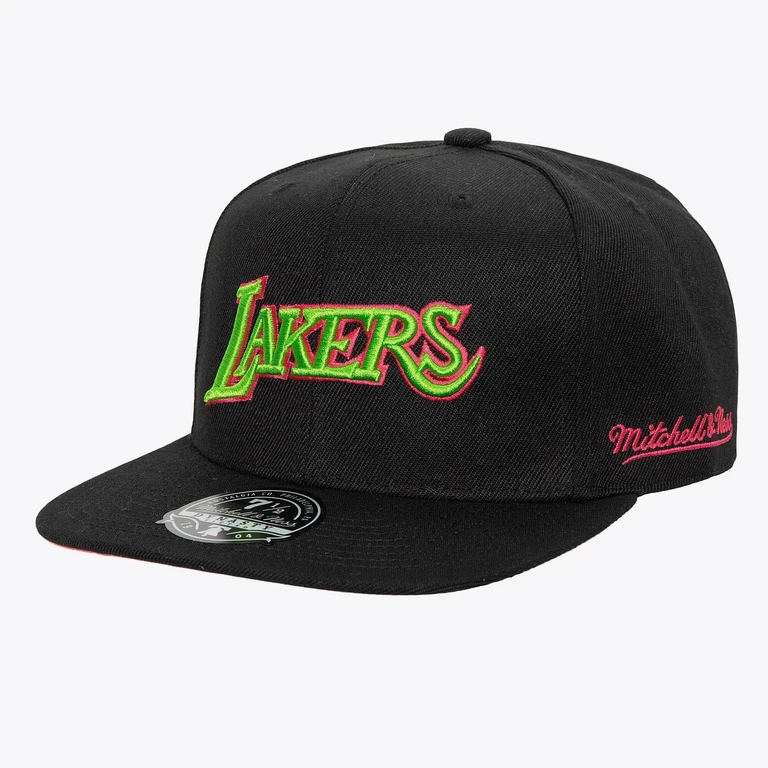 Men's NBA Color Bomb Fitted Hwc Lakers Fitted Caps