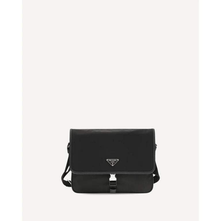 PRADA Re-Nylon and Saffiano Shoulder Bag Male UNI