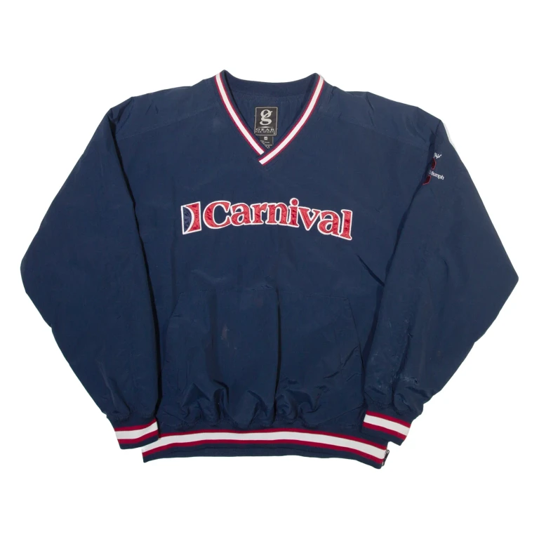 GEAR Mens Sweatshirt Blue V-Neck M