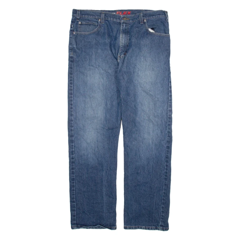 DICKIES Mens Jeans Blue Regular Straight W36 L31