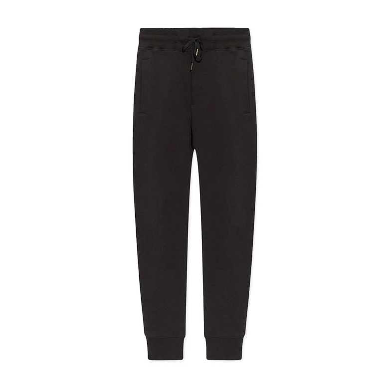 Versace Jeans Black Cotton Joggers (workout Pants) - Men