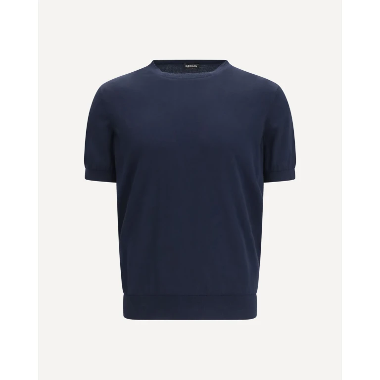 ZEGNA Short-sleeved knit T-shirt Male 50