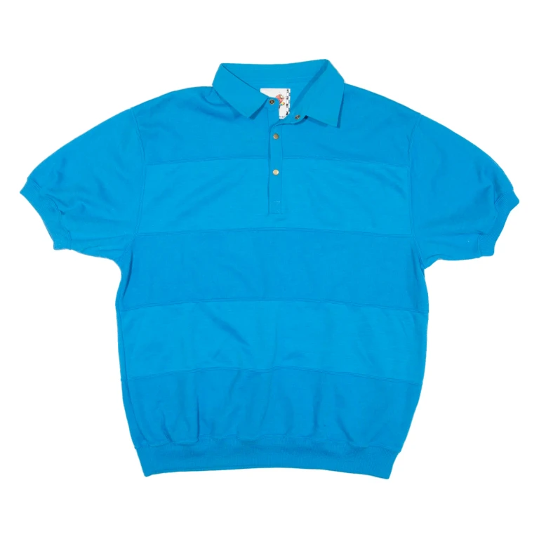 GREENLINE Mens Polo Shirt Blue L