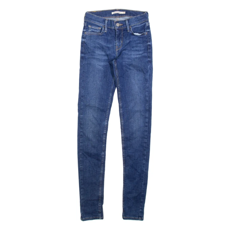 LEVI'S 710 Womens Jeans Blue Slim Skinny W24 L32