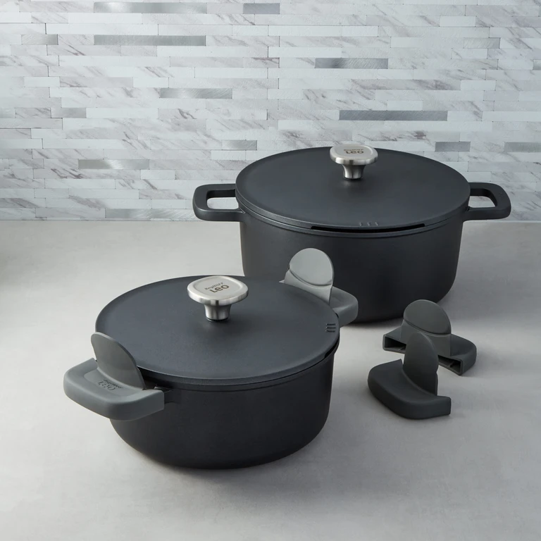 Leo Phantom 4pc Nonstick Ceramic Stockpot Set, Recycled