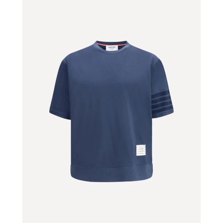 THOM BROWNE 4-Bar cotton jersey T-shirt Male 1