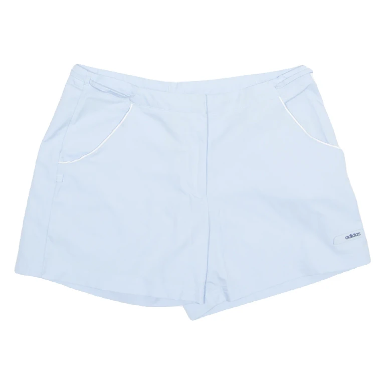 ADIDAS Womens Sports Shorts Blue Relaxed UK 12 W30